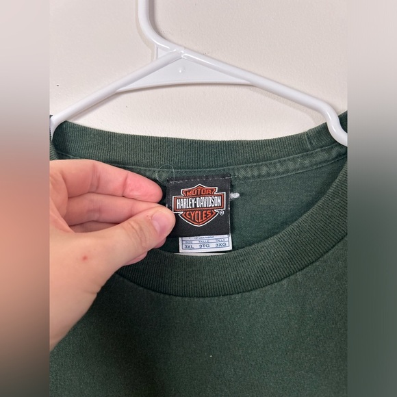 2007 H.O.G. Rally Harley Davidson Green Tshirt - Picture 5 of 7